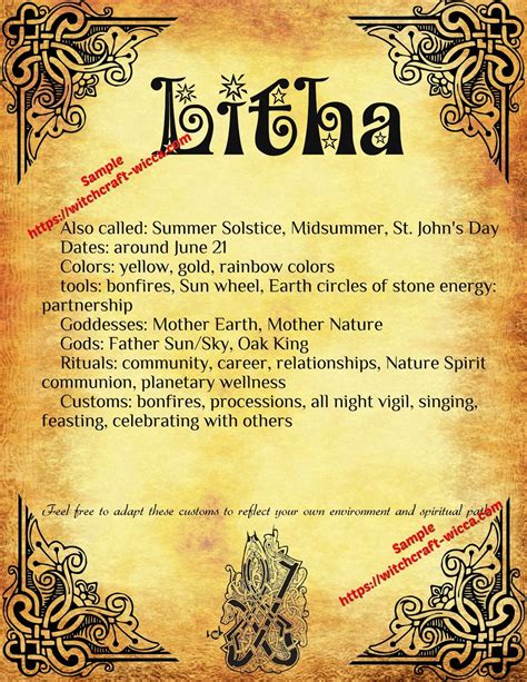 Litha pagan name